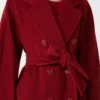 101801 Icon Coat, mørkerød