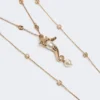 “Abissi” metallisk halskæde med rhinestones, guld “Abissi” metallisk halskæde med rhinestones, guld