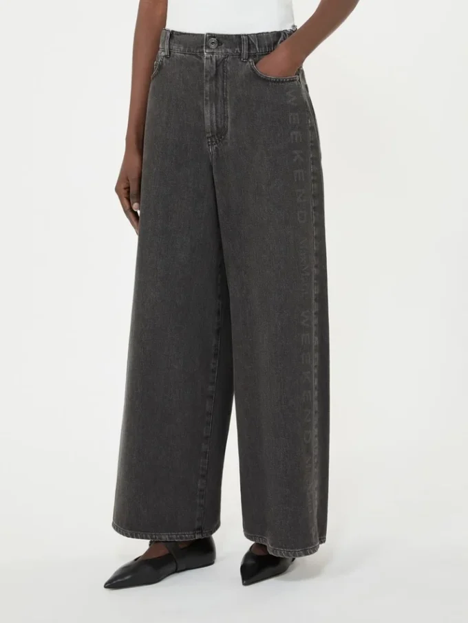 Ægte bomuldsdenimjeans, sort Ægte bomuldsdenimjeans, sort