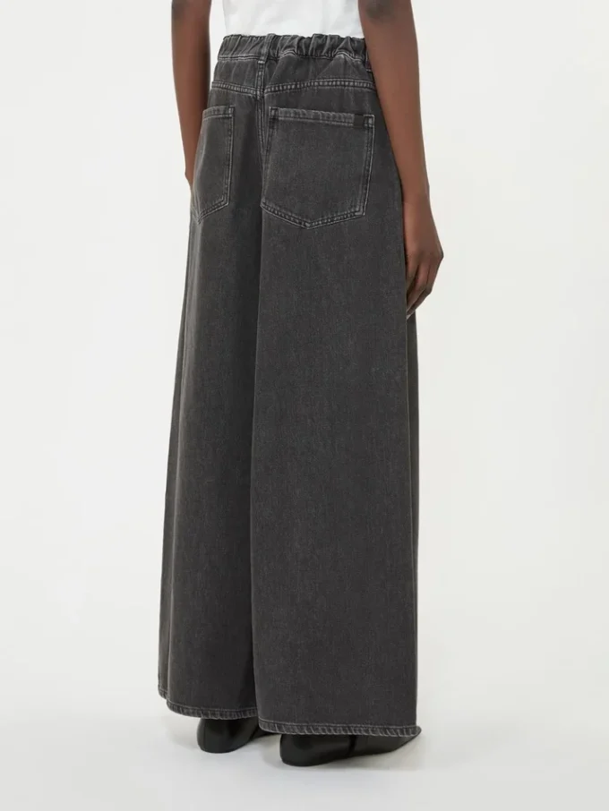 Ægte bomuldsdenimjeans, sort Ægte bomuldsdenimjeans, sort