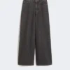 Ægte bomuldsdenimjeans, sort Ægte bomuldsdenimjeans, sort