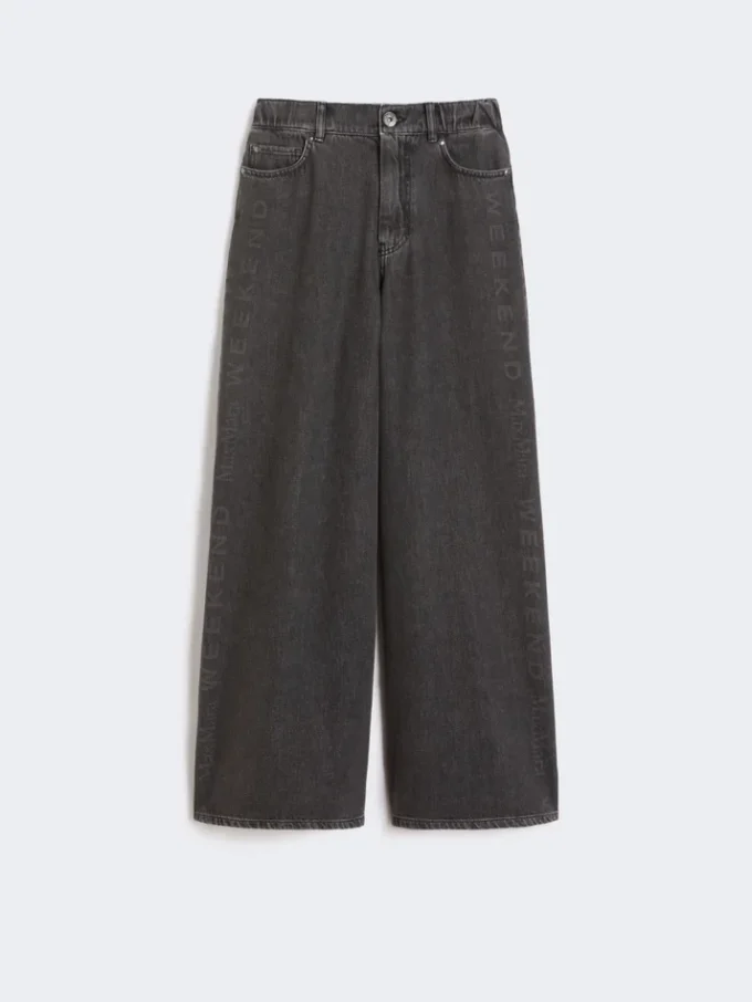 Ægte bomuldsdenimjeans, sort Ægte bomuldsdenimjeans, sort