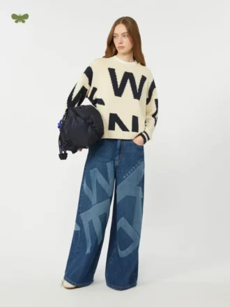 Ægte bomuldsjeans, marineblå