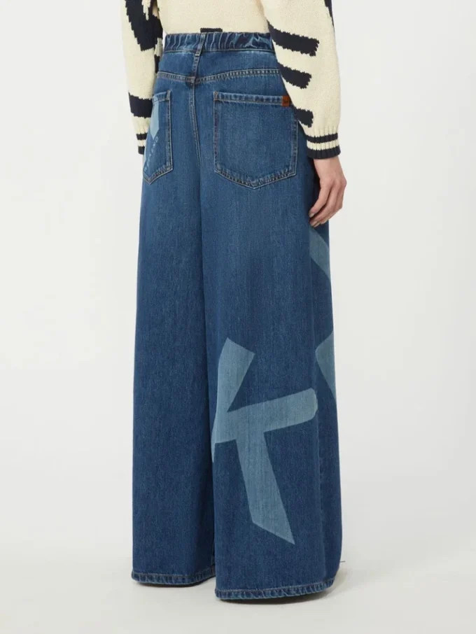Ægte bomuldsjeans, marineblå Ægte bomuldsjeans, marineblå