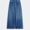 Ægte bomuldsjeans, marineblå Ægte bomuldsjeans, marineblå