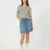 Ægte denim-miniskirt, marineblå Ægte denim-miniskirt, marineblå