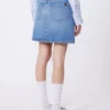 Ægte denim-miniskirt, marineblå Ægte denim-miniskirt, marineblå