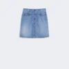 Ægte denim-miniskirt, marineblå Ægte denim-miniskirt, marineblå