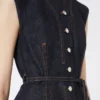 Ærmeløs denimtop, midnatsblå Ærmeløs denimtop, midnatsblå