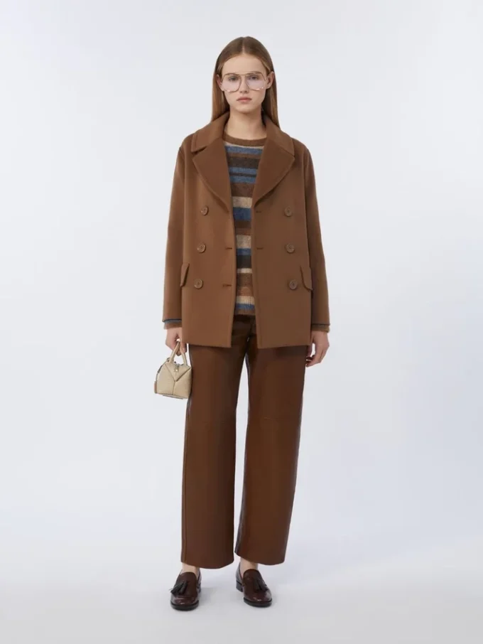 Alpaca- og uldtrøje, beige Alpaca- og uldtrøje, beige