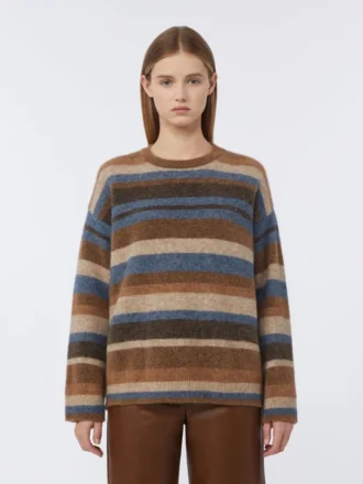 Alpaca- og uldtrøje, beige Alpaca- og uldtrøje, beige
