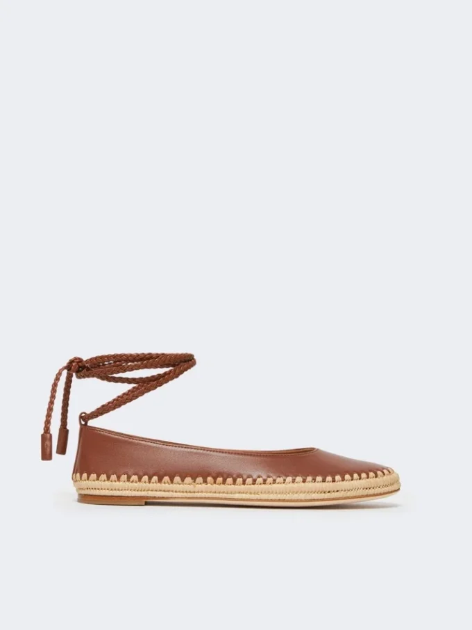 Ballerinasko i nappa og raffia, tobak