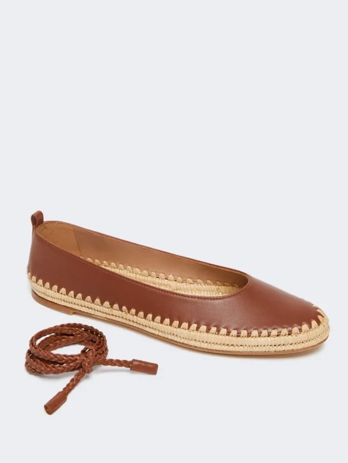 Ballerinasko i nappa og raffia, tobak
