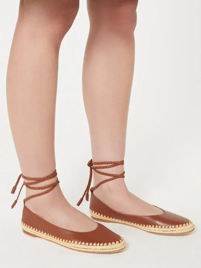 Ballerinasko i nappa og raffia, tobak