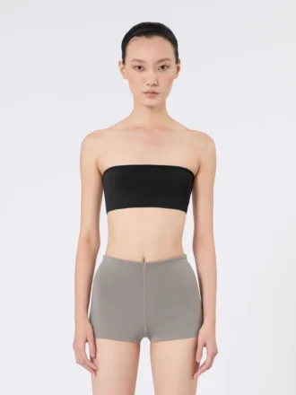 Bandeau-bh i stretchviskose, sort