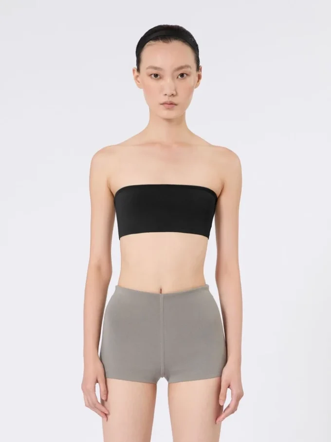 Bandeau-bh i stretchviskose, sort Bandeau-bh i stretchviskose, sort
