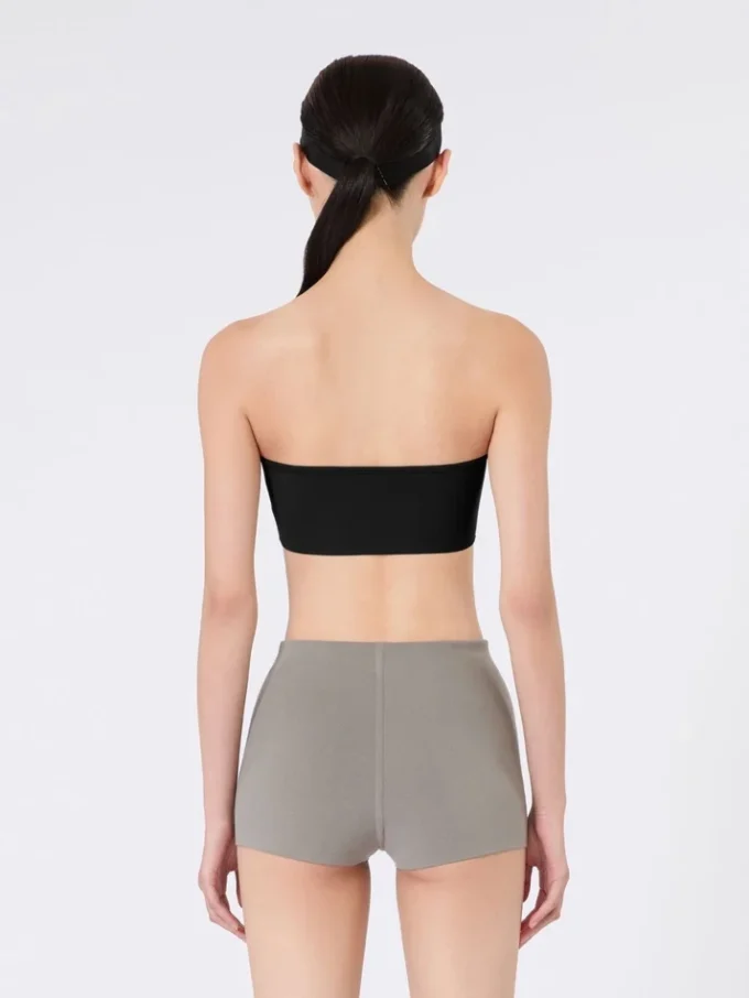 Bandeau-bh i stretchviskose, sort Bandeau-bh i stretchviskose, sort