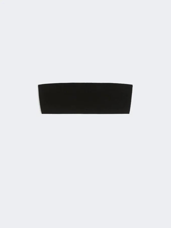 Bandeau-bh i stretchviskose, sort Bandeau-bh i stretchviskose, sort