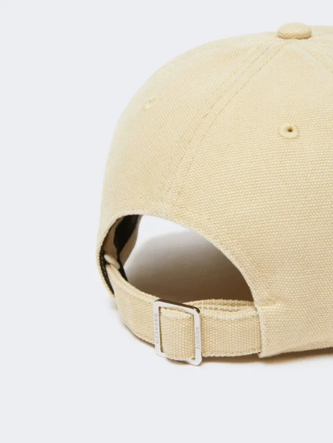 Baseballkasket i canvas, beige Baseballkasket i canvas, beige