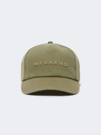 Baseballkasket i canvas, khaki Baseballkasket i canvas, khaki
