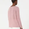 Basic sweater i linnedgarn, antikrosa Basic sweater i linnedgarn, antikrosa