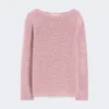 Basic sweater i linnedgarn, antikrosa Basic sweater i linnedgarn, antikrosa