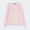 Basic sweater i uld og kashmir, lyserød Basic sweater i uld og kashmir, lyserød