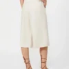 Bermudashorts i hør, beige