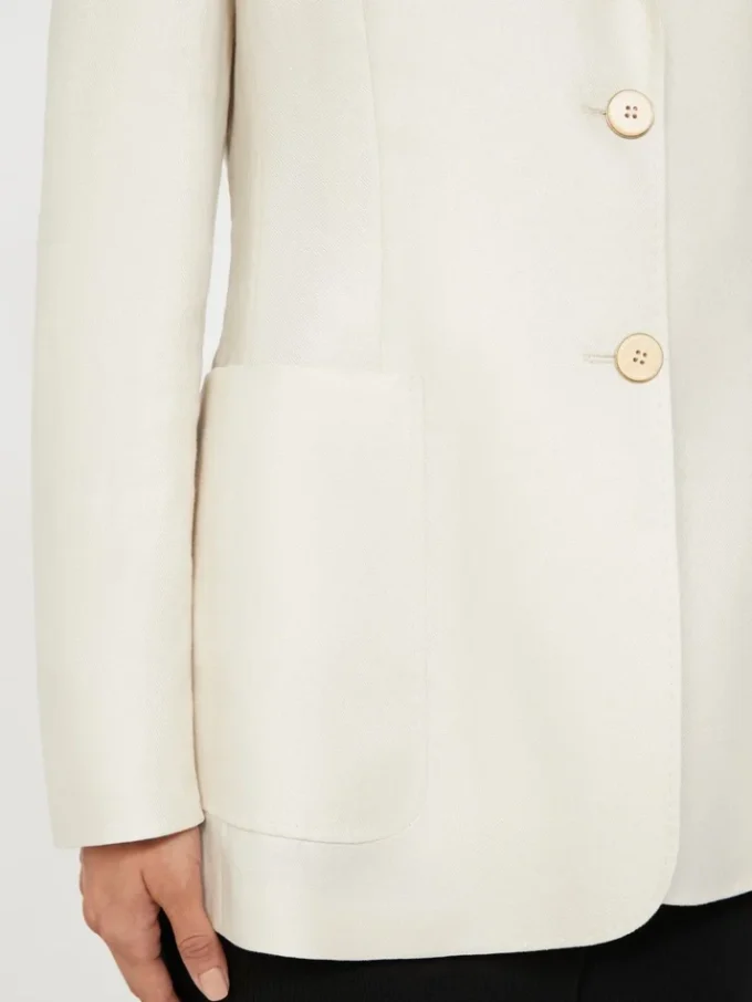 Blazer i rent hør, beige Blazer i rent hør, beige