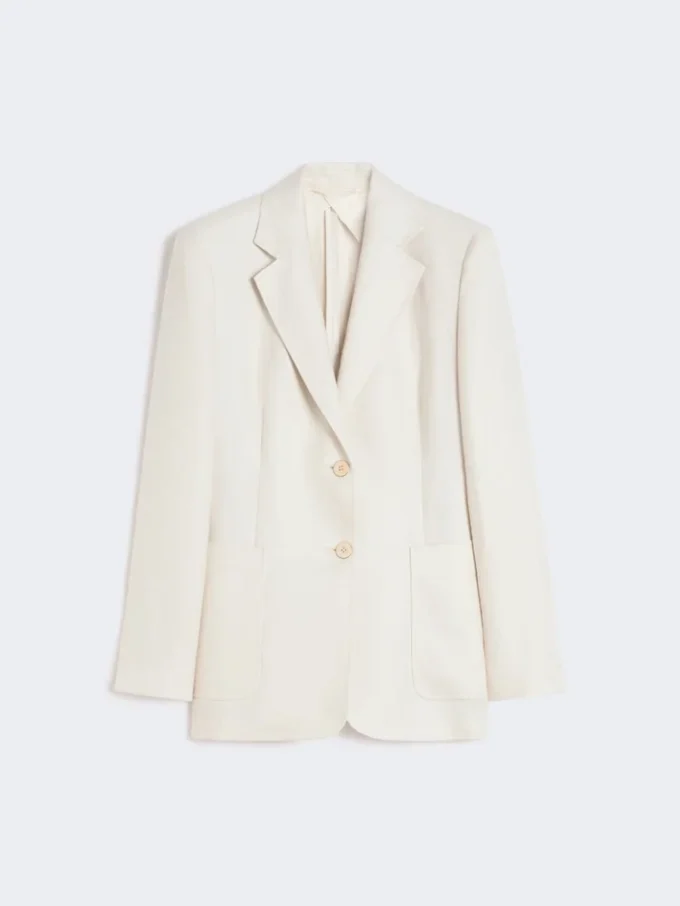 Blazer i rent hør, beige Blazer i rent hør, beige