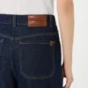 Bløde jeans i bomuldsdenim, marineblå Bløde jeans i bomuldsdenim, marineblå