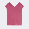 Bluse i ramie-canvas, cyklamen Bluse i ramie-canvas, cyklamen