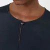 Bluse i silke crepe de chine, ultramarin Bluse i silke crepe de chine, ultramarin
