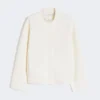 Boksformet cardigan i uld, silke Boksformet cardigan i uld, silke
