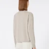 Boksformet sweater i uld og kashmir, beige Boksformet sweater i uld og kashmir, beige