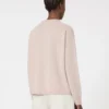 Boksformet sweater i uld og kashmir, farve: pudder Boksformet sweater i uld og kashmir, farve: pudder
