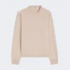 Boksformet sweater i uld og kashmir, farve: pudder Boksformet sweater i uld og kashmir, farve: pudder