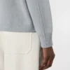 Boksformet sweater i uld og kashmir, lyseblå Boksformet sweater i uld og kashmir, lyseblå