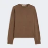 Boksformet sweater i uld og kashmir, mudderfarve Boksformet sweater i uld og kashmir, mudderfarve