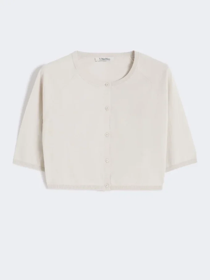 Bolero i bomuldsgarn, hvid Bolero i bomuldsgarn, hvid