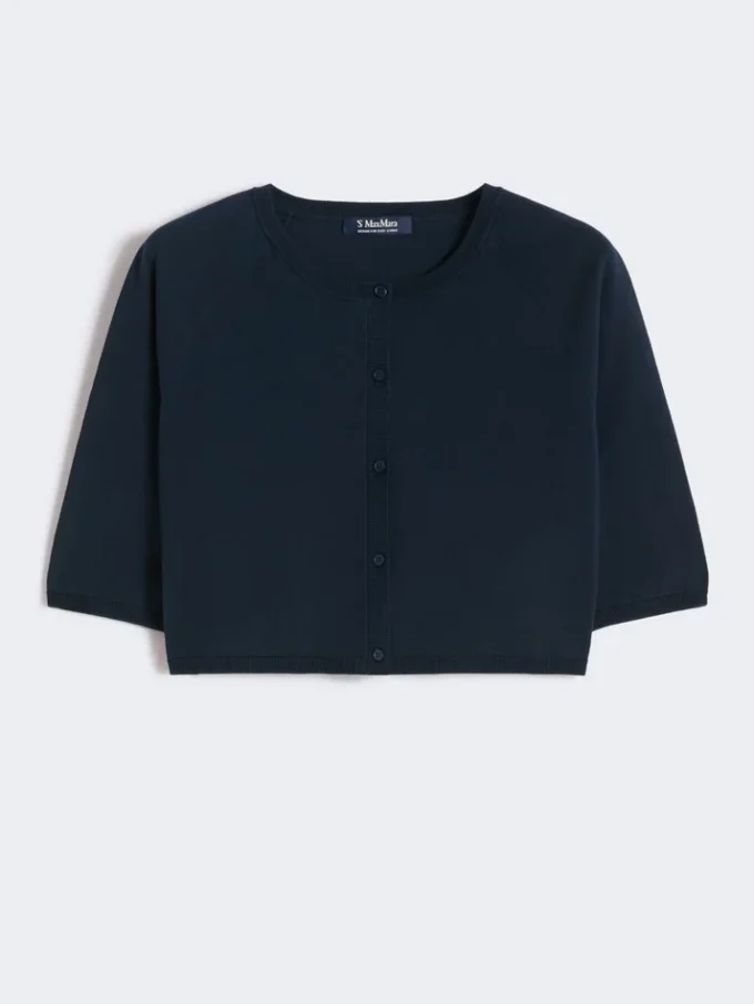 Bolero i bomuldsgarn, ultramarin Bolero i bomuldsgarn, ultramarin