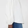 Bomuldsbluse, elfenben Bomuldsbluse, elfenben