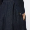 Bomuldsdenimkjole med bælte, ultramarin Bomuldsdenimkjole med bælte, ultramarin