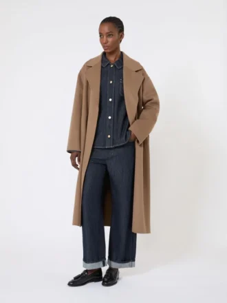 Bomuldsdenimskjorte, ultramarin