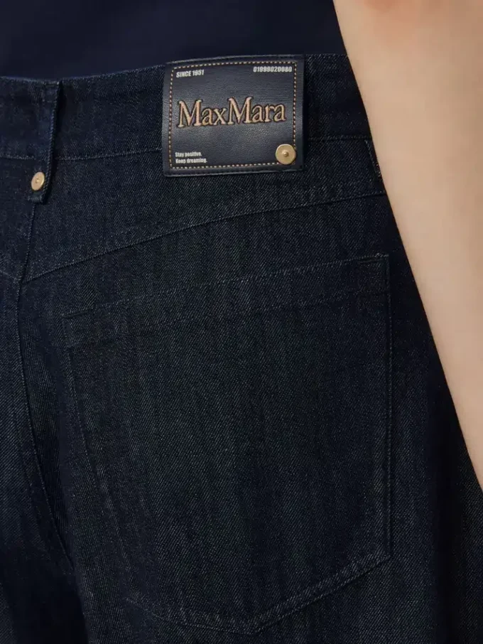 Bomuldsjeans med lige pasform, ultramarin Bomuldsjeans med lige pasform, ultramarin