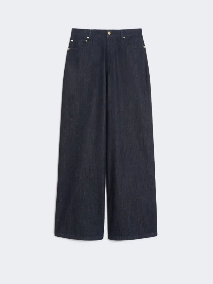 Bomuldsjeans med lige pasform, ultramarin Bomuldsjeans med lige pasform, ultramarin