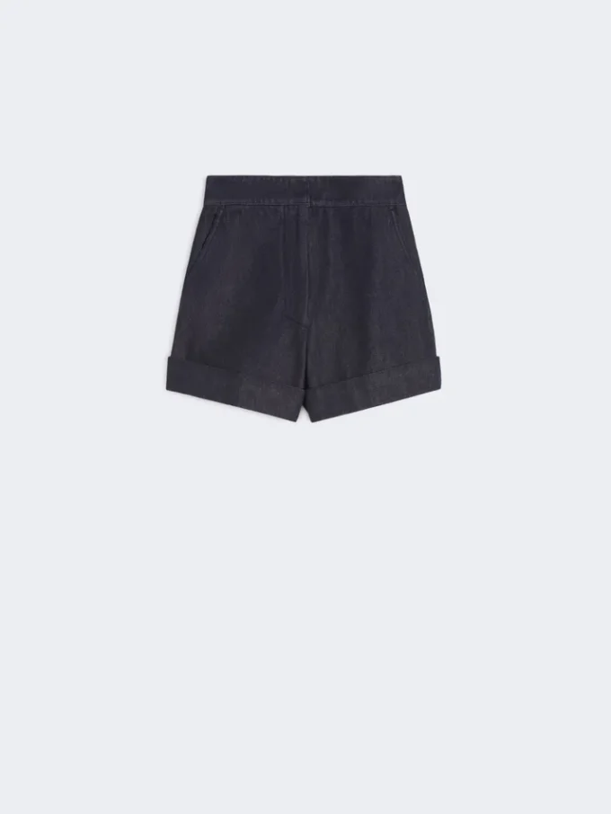 Bomuldsshorts i denim-look, midnatsblå Bomuldsshorts i denim-look, midnatsblå