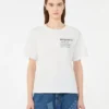 Bomuldst-shirt med grafisk print, hvid Bomuldst-shirt med grafisk print, hvid