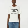 Bomuldst-shirt med grafisk print, hvid Bomuldst-shirt med grafisk print, hvid