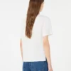 Bomuldst-shirt med grafisk print, hvid Bomuldst-shirt med grafisk print, hvid
